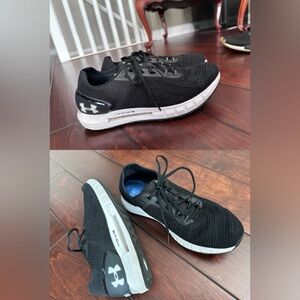 Under Armour Black and White Athletic Shoes